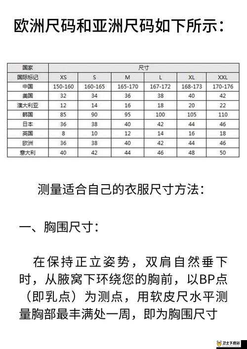 欧洲尺码和亚洲尺码的由来-探寻其背后的历史与文化因素